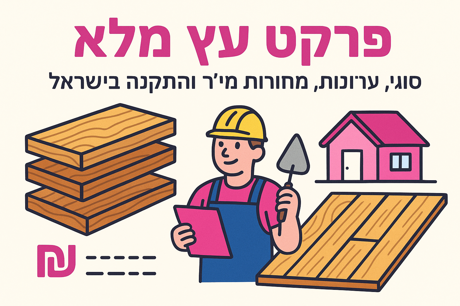 פרקט עץ מלא: סוגי עץ, יתרונות, מחירים למ״ר והתקנה בישראל