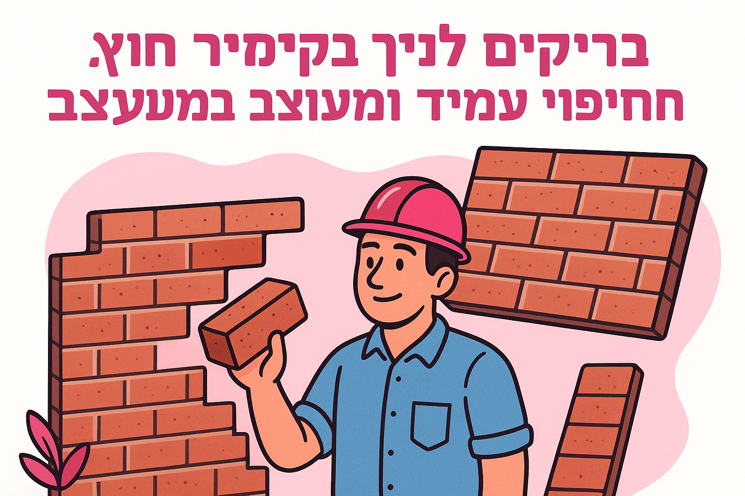 בריקים לקיר חוץ: איך בוחרים חיפוי עמיד ומעוצב בישראל