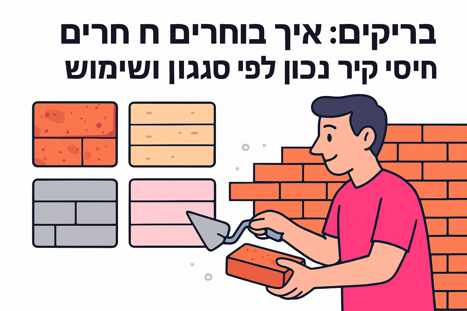 בריקים: איך בוחרים חיפוי קיר נכון לפי סגנון ושימוש