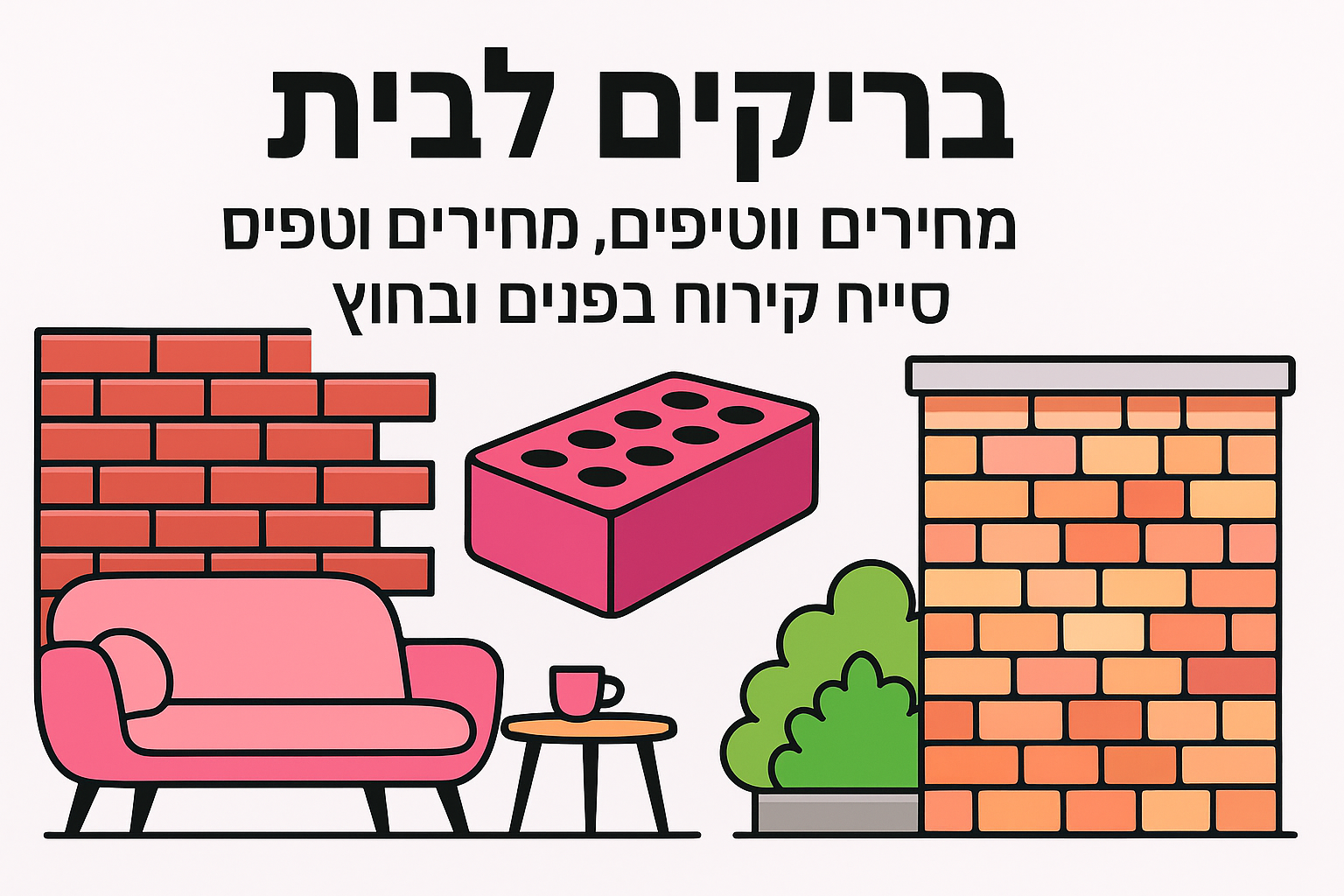 בריקים לבית: סוגים, מחירים וטיפים לחיפוי קירות בפנים ובחוץ