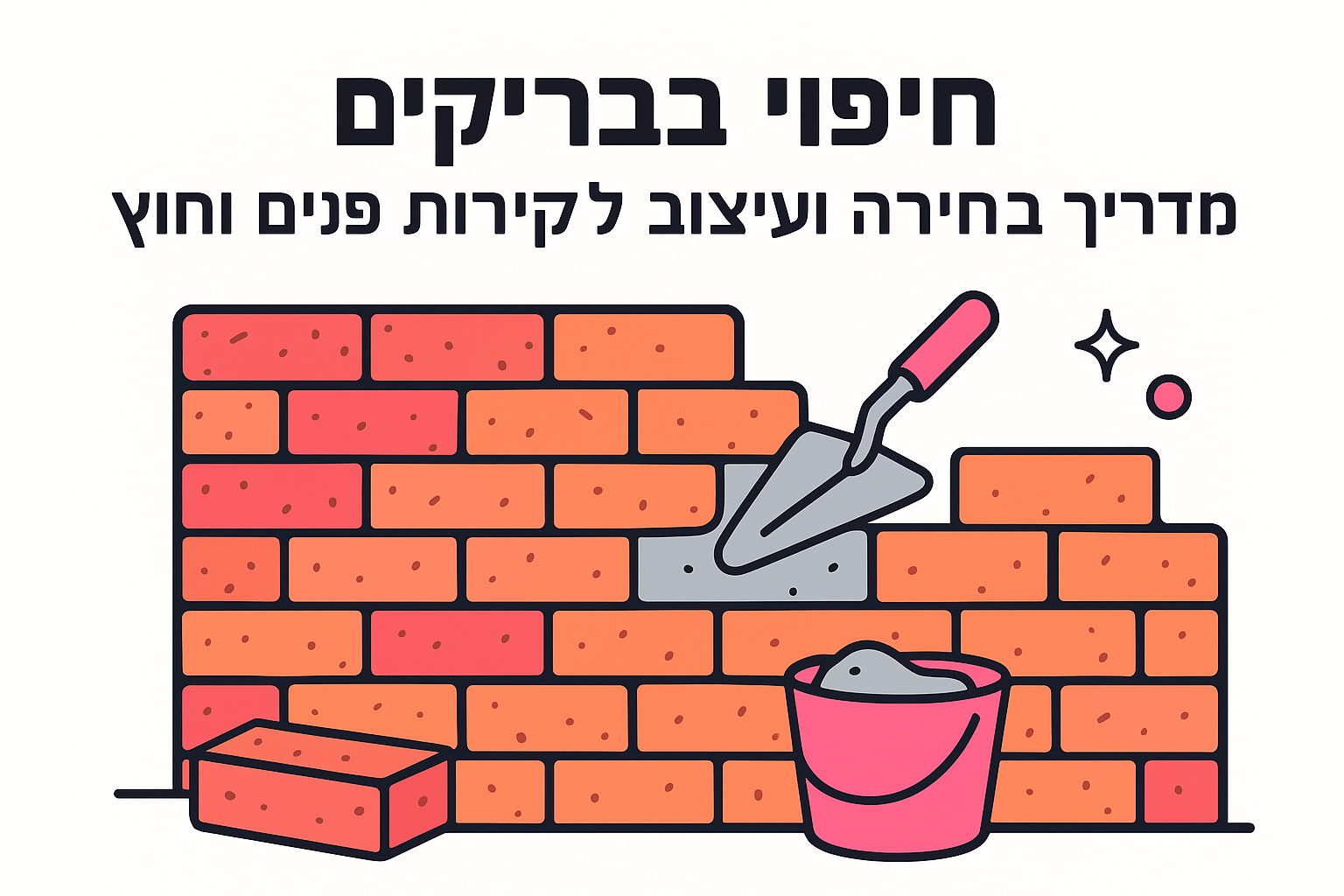 חיפוי בבריקים: מדריך בחירה ועיצוב לקירות פנים וחוץ