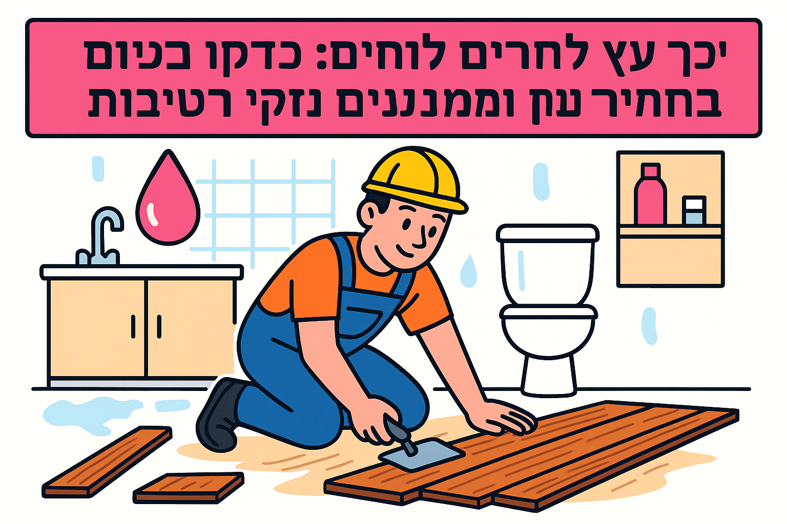 פרקט עץ לחדרים לחים: כך בוחרים נכון ומונעים נזקי רטיבות