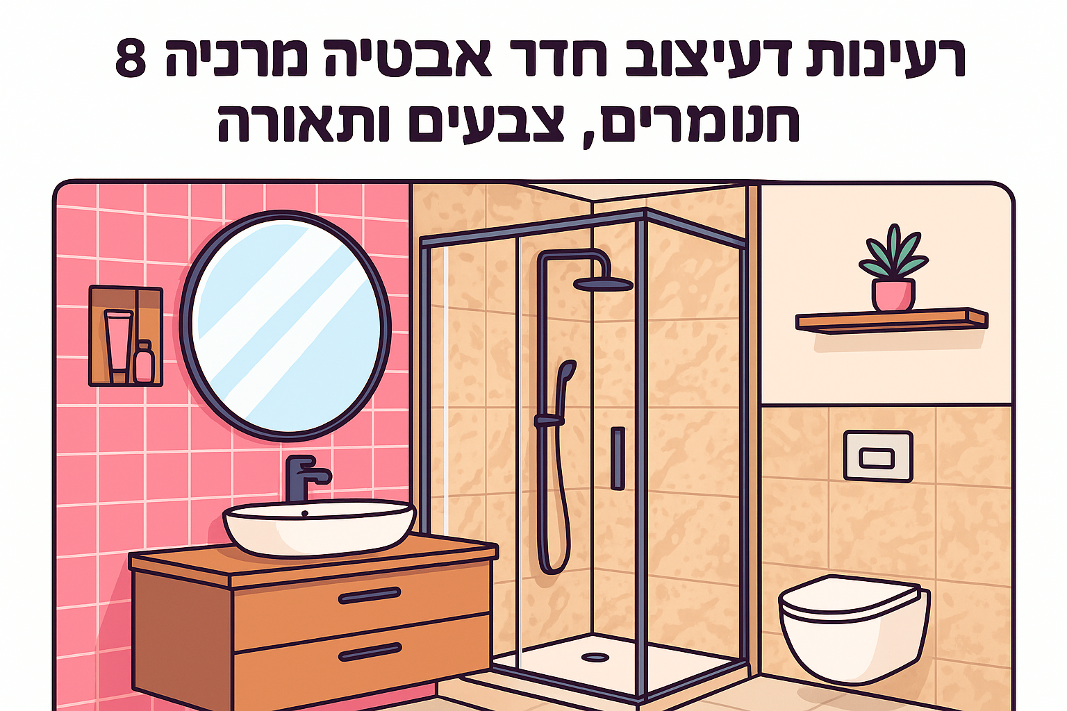8 רעיונות לעיצוב חדר אמבטיה מודרני: חומרים, צבעים ותאורה