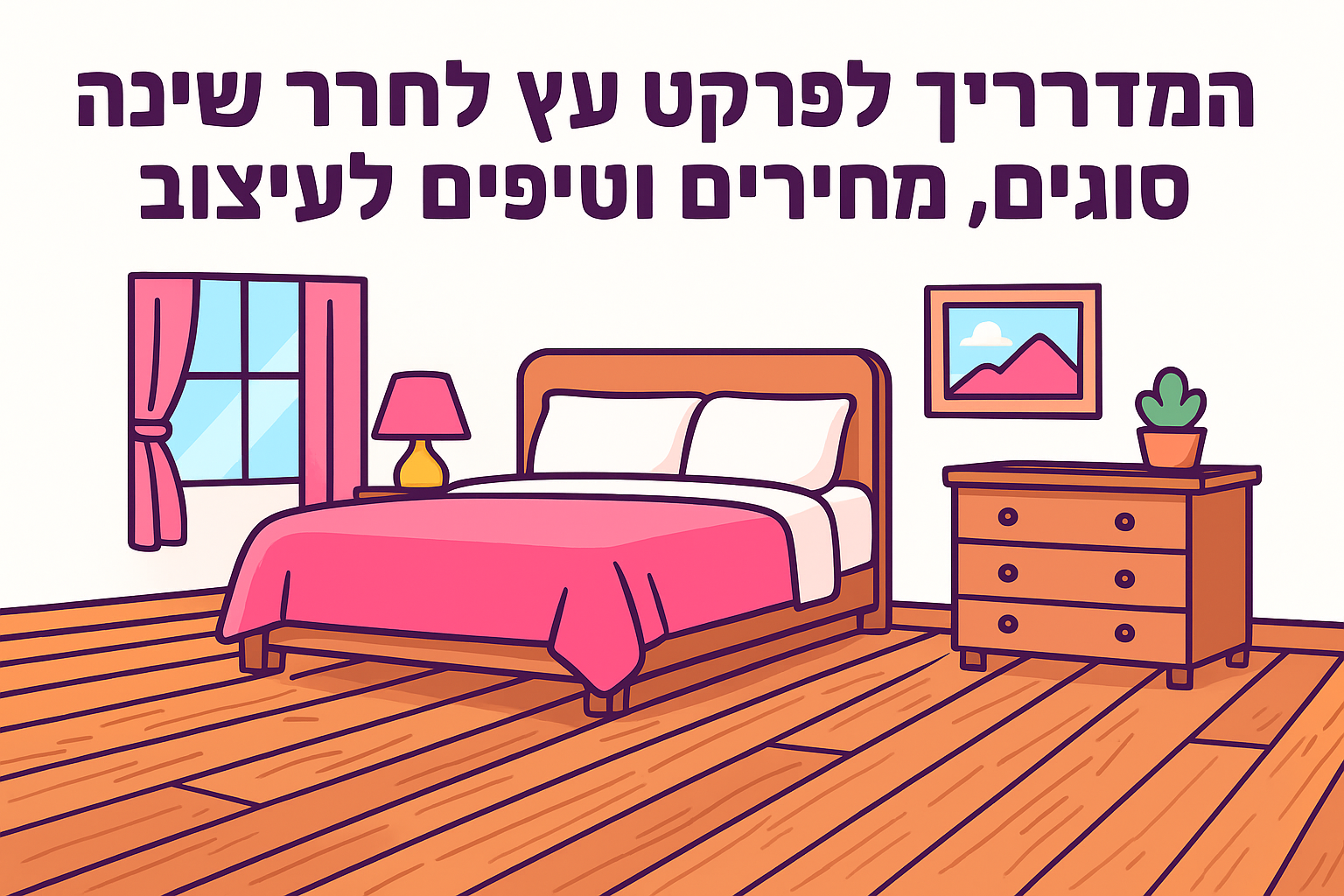 המדריך המלא לפרקט עץ לחדר שינה: סוגים, מחירים וטיפים לעיצוב