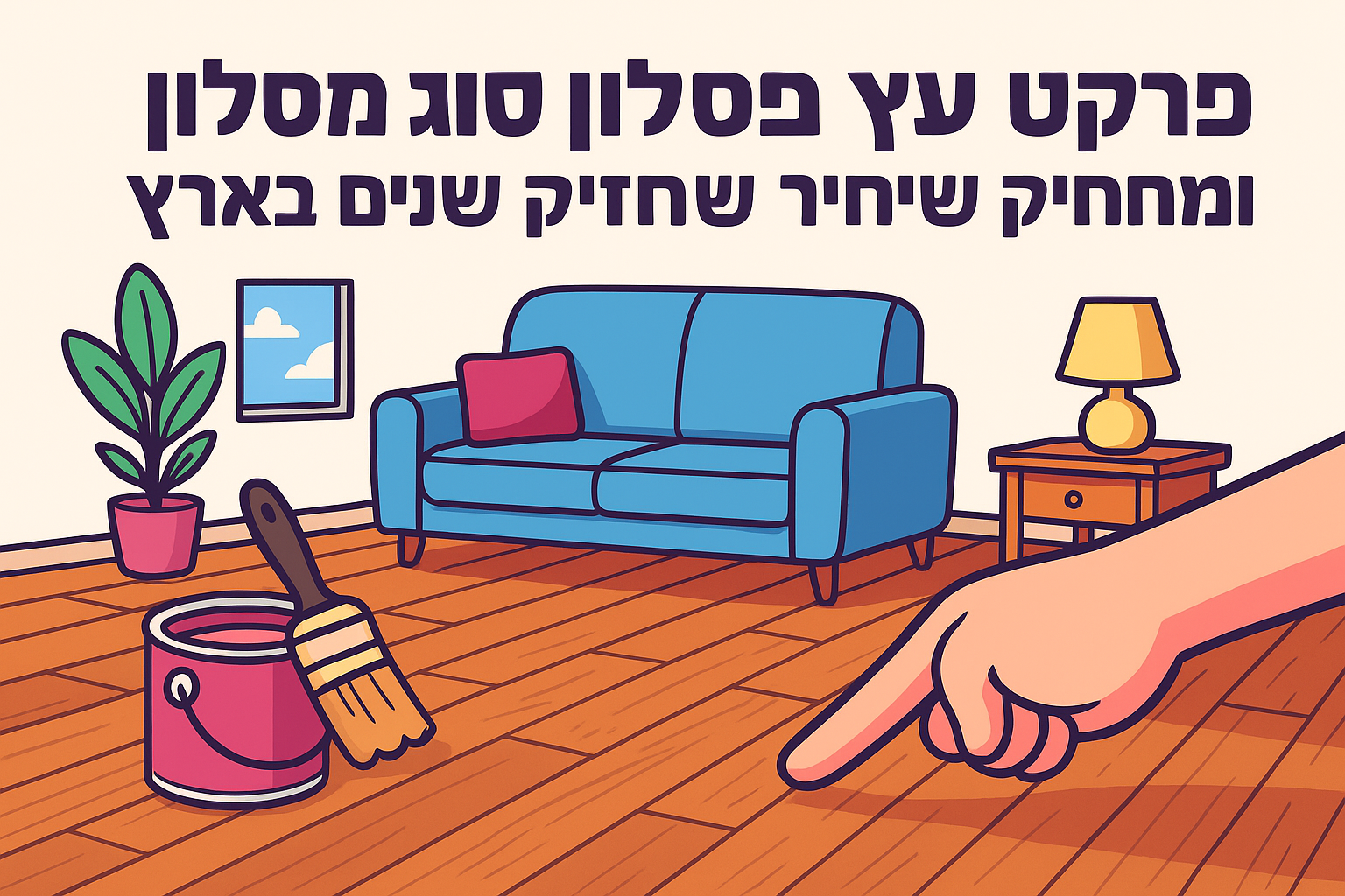 פרקט עץ לסלון: איך בוחרים סוג, גימור ומחיר שיחזיק שנים בארץ