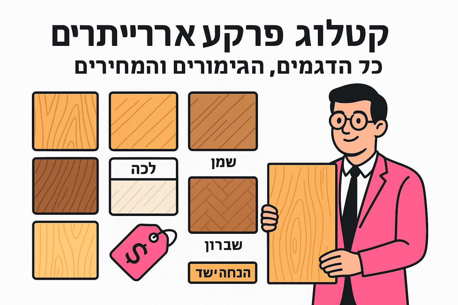 קטלוג פרקט עץ לאדריכלים: כל הדגמים, הגימורים והמחירים