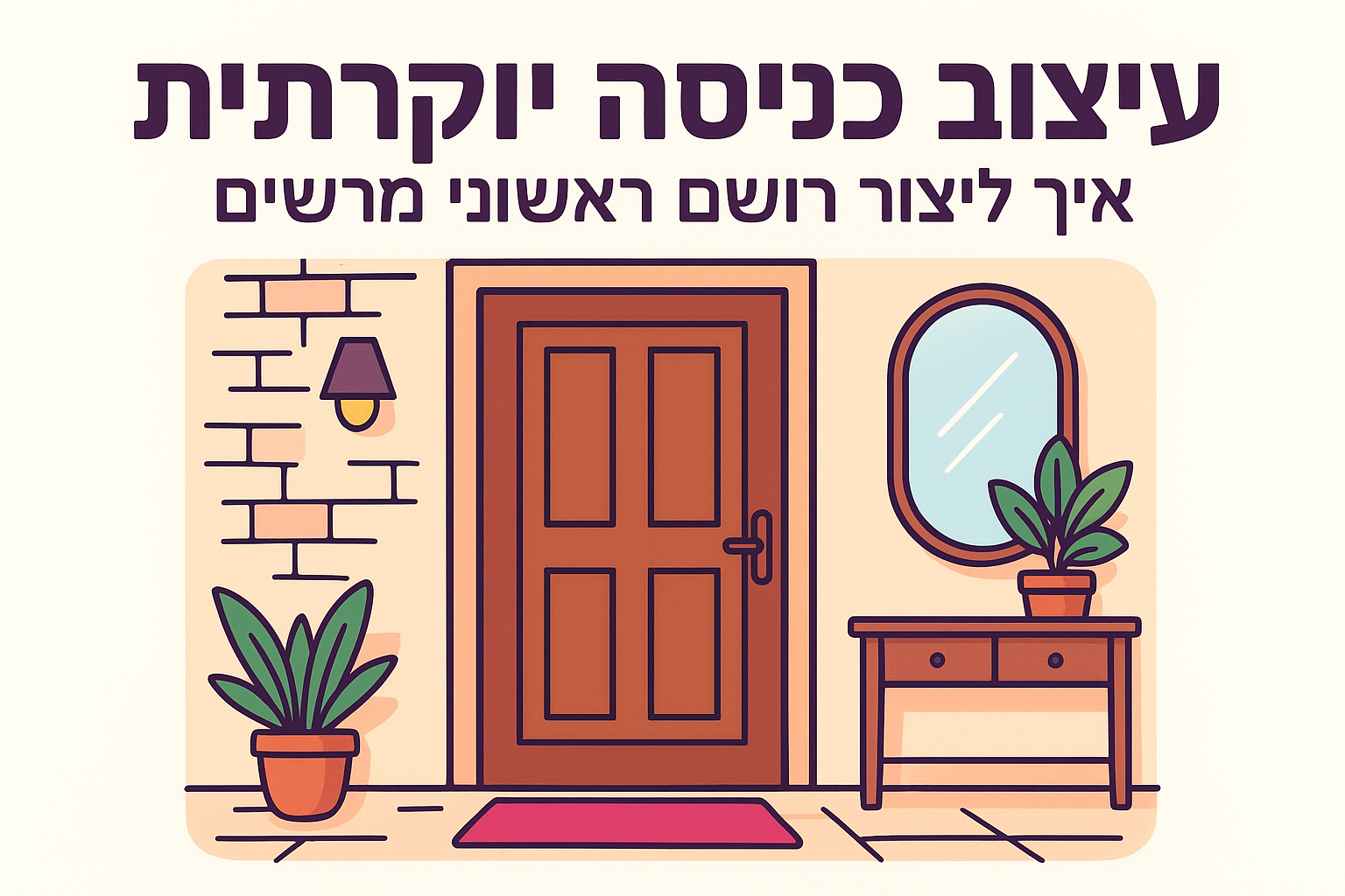 עיצוב כניסה יוקרתית: איך ליצור רושם ראשוני מרשים