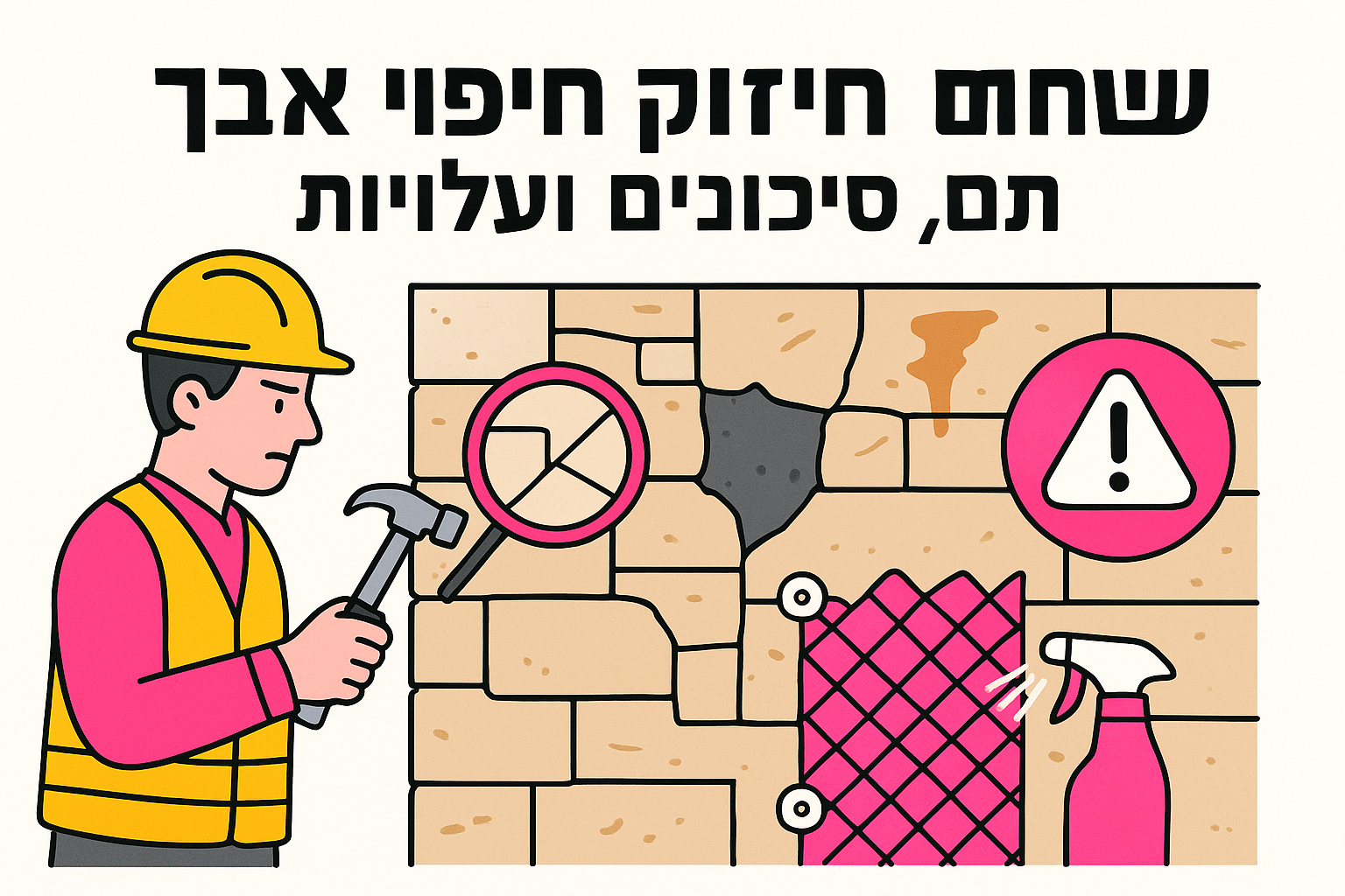 חיזוק חיפוי אבן: שיטות, סיכונים ועלויות