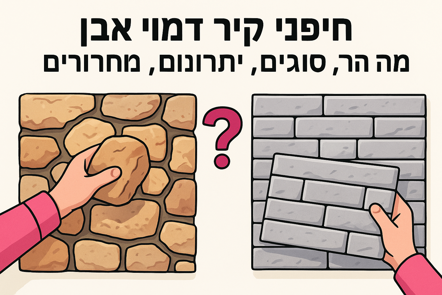 חיפוי קיר דמוי אבן: מה זה, סוגים, יתרונות ומחירים