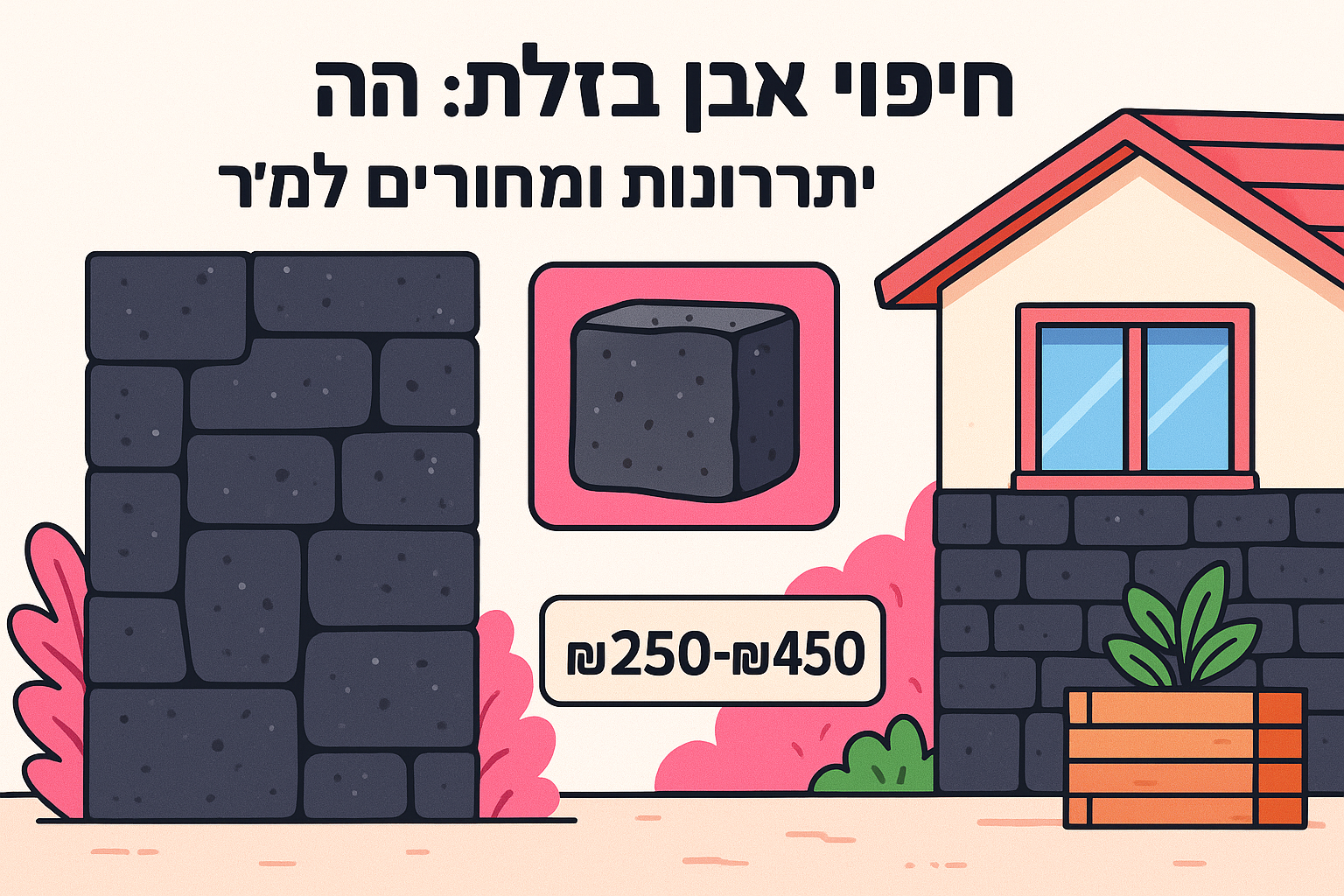 חיפוי אבן בזלת: מה זה, יתרונות ומחירים למ"ר