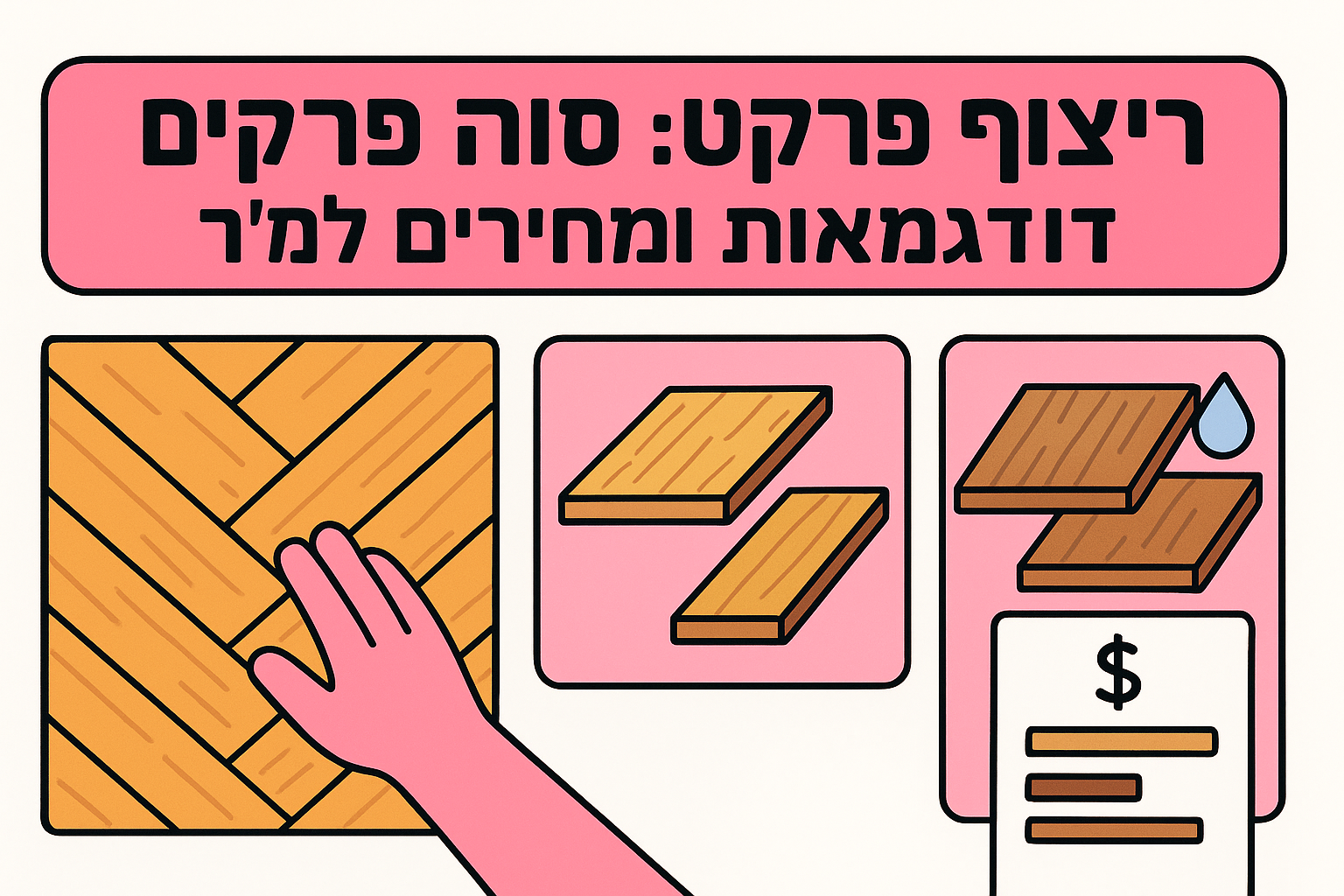 ריצוף פרקט: מה זה, סוגים, דוגמאות ומחירים למ"ר