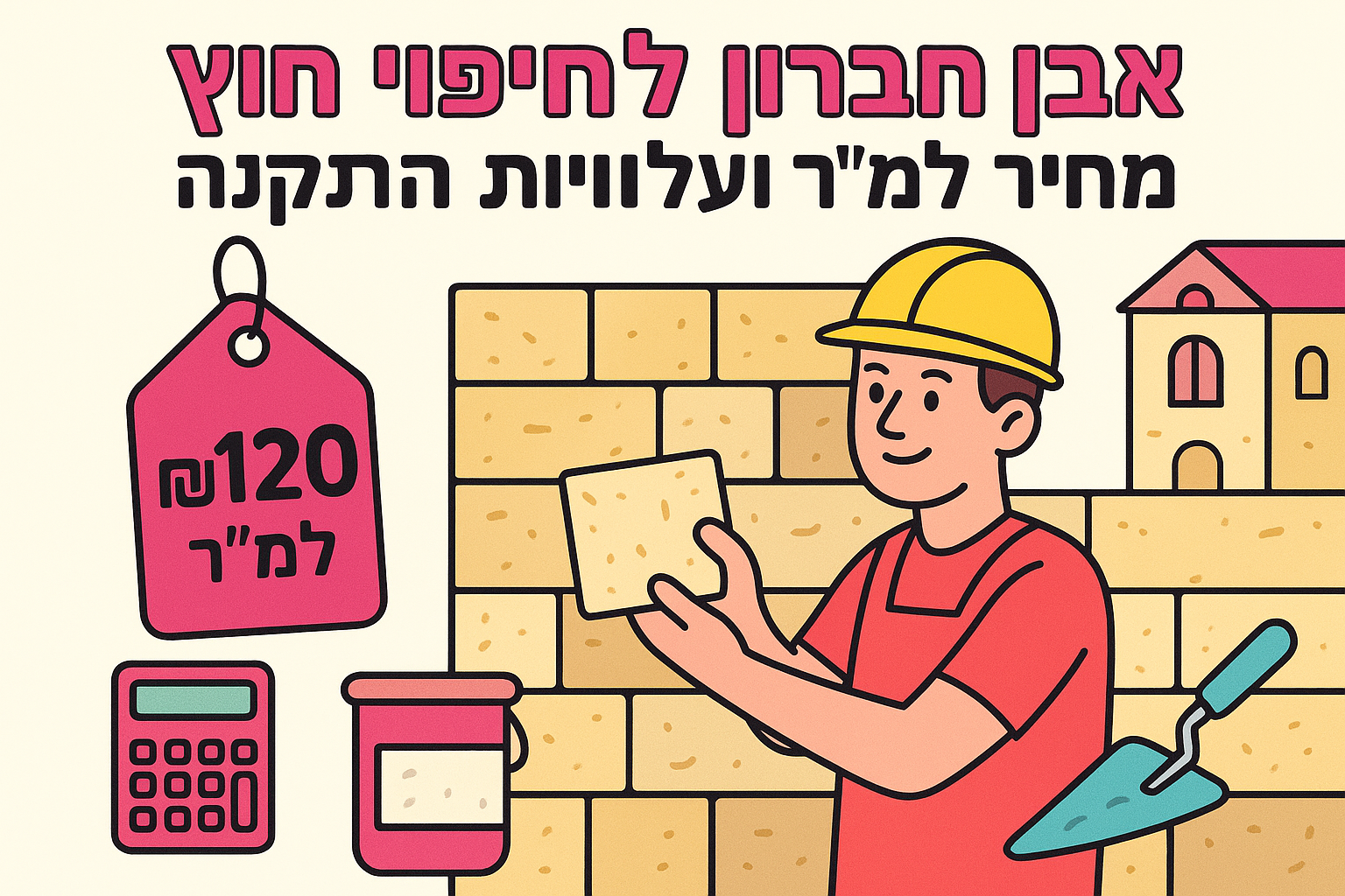 אבן חברון לחיפוי חוץ: מחיר למ"ר ועלויות התקנה