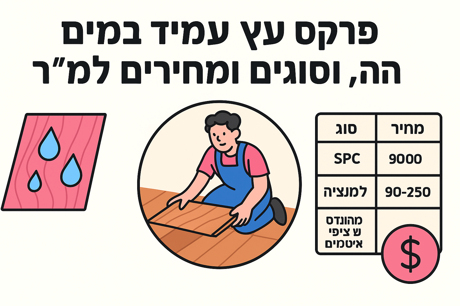 פרקט עץ עמיד במים: מה זה, סוגים ומחירים למ"ר
